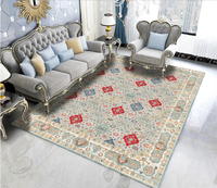 Tapis persan iranien pliable imprimé antidérapant 3D pour le salon, tapis doux taille personnalisée tapis rouge vintage pour la décoration intérieure
