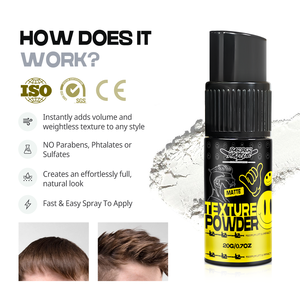 Poudre coiffante pour cheveux à effet volumisant mat naturel sans résidus avec logo personnalisé - Product Image 2