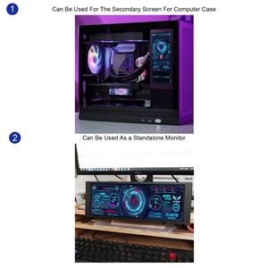 PC trường hợp chủ đề màn hình 6.86 "480x1280 IPS USB LCD Bar Màn hình hiển thị cho trường hợp máy tính thứ cấp LCD màn hình hiển thị DIY <span class=keywords><strong>CPU</strong></span> <span class=keywords><strong>GPU</strong></span> - Product Image 4