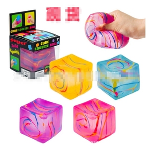 Juguetes Antiestrés de Silicona y Plástico con Diseño de Cubos de Hielo Fluidos Transfronterizos, para Amasar y con Música - Product Image 1