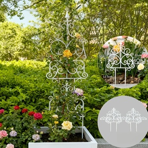 <span class=keywords><strong>Support</strong></span> vertical empilable robuste pour plantes, adapté à l'intérieur et à l'extérieur - <span class=keywords><strong>Jardinière</strong></span> gain de place pour escaliers/balcon avec grille et crochets - Product Image 1