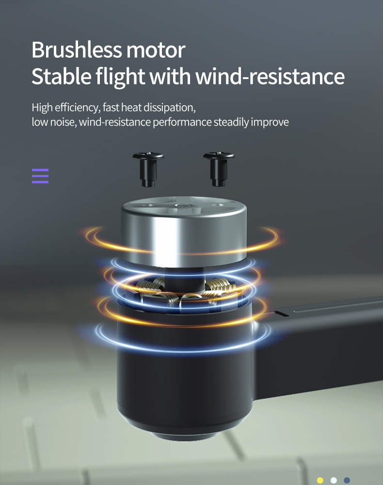 brushless motor stable flight with high efficiency, fastheat diss