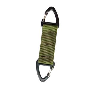 คาราบิเนอร์แบบยุทธวิธี ตะขอเกี่ยวสายรัดไนลอน หัวเข็มขัดแบบสองจุด คลิปหนีบกระเป๋าเป้สะพายหลังอเนกประสงค์สำหรับกิจกรรมกลางแจ้ง สีดำ สีกากี สีเขียว - Product Image 4