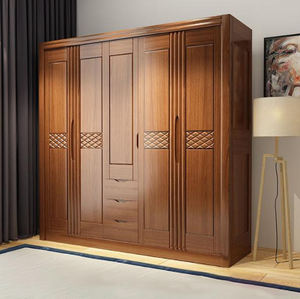 Diseños de Armarios de Madera para Dormitorio, Armario de Pared con Bola <span class=keywords><strong>Antihumedad</strong></span>, Armario para Parejas y Estudiantes - Product Image 4