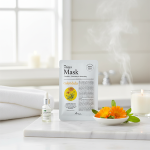 Ariul 7 Days Calendula + P Repairing Mask Sheet Good Quality 1 Sheet Facial Masks - Product Image 2