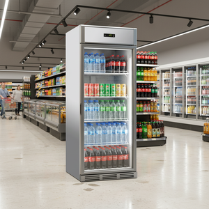 Réfrigérateur commercial vertical Klimasan Cool 700 741 L à porte vitrée simple pour boissons, 0/+10°C, certifié CE - Product Image 3