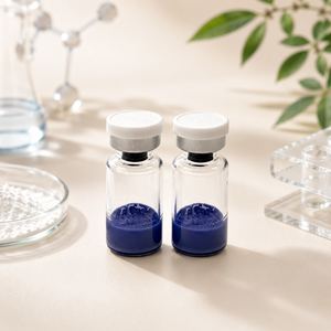 Natural Blue <b>Copper</b> Peptide Lyophilized <b>Powder</b> Anti Aging Cosmetic Raw Material - Product Image 1