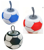 Altavoz Bluetooth con Forma de Balón de Fútbol, Luz RGB Portátil, Radio FM para Fanáticos del Deporte, Decoración del Hogar, Regalo