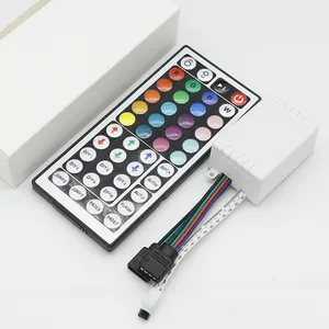 RGB Control Box 44 Keys 1 Block 2 Infrared Remote Control DC12V For Home Smart Strip Light 5050 3528 2835 LED