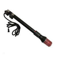 Feu arrière LED télescopique long pour moto et vélo, avec fonction d'avertissement de patrouille et clignotant pour la circulation