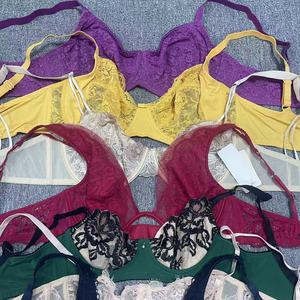 Reggiseno in pizzo tulle trasparente colorato con <span class=keywords><strong>coppe</strong></span> sottili in rete, stile francese, spedizione da magazzino estero - Product Image 5