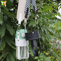 Porte-bouteille d'eau en cuir avec bandoulière réglable, très vendu, pour les amoureux des étoiles