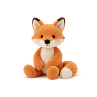 Peluche Renard Mignon Doux et Moelleux pour Enfants, Cadeau, Décoration d'Intérieur, Confort Émotionnel, Anti-Stress, Compagnon Personnalisable, Vente en Gros