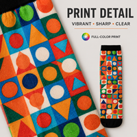 Chaussettes de sport personnalisées Mushafier OEM pour adultes, chaussettes d'automne à col ras du cou – Sans couture, respirantes, séchage rapide, absorbant la transpiration, résistantes aux déchirures, chaussettes numériques