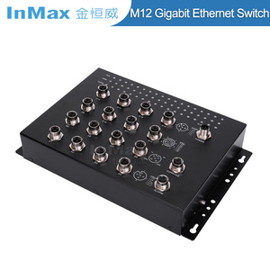 <span class=keywords><strong>Switch</strong></span> Industriale InMax M12, <span class=keywords><strong>Switch</strong></span> Ethernet Gigabit Gestibile a <span class=keywords><strong>16</strong></span> Porte 10/100/1000Mbps per Applicazioni Ferroviarie - Product Image 4