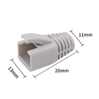 Connecteur Cat7 de haute qualité avec 3 bottes de prise modulaire Rj45 pour une utilisation en réseau d'équipement à fibre optique