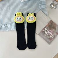 Chaussettes longues en tricot pour enfants, motif 3D de dessin animé Melody, âge 10+, chaussettes de style poupée tendance pour enfants
