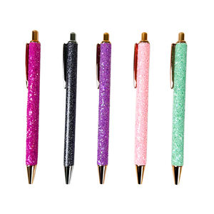 قلم حبر جاف برتقالي ماسي غطاء من الألماس من من من من من من من من من جهة من جهة من جهة تصنيع من جهة أخرى ، مع صحافة كتابة بعرض الترتر والقفز ، هدايا لامعة معدنية - Product Image 4