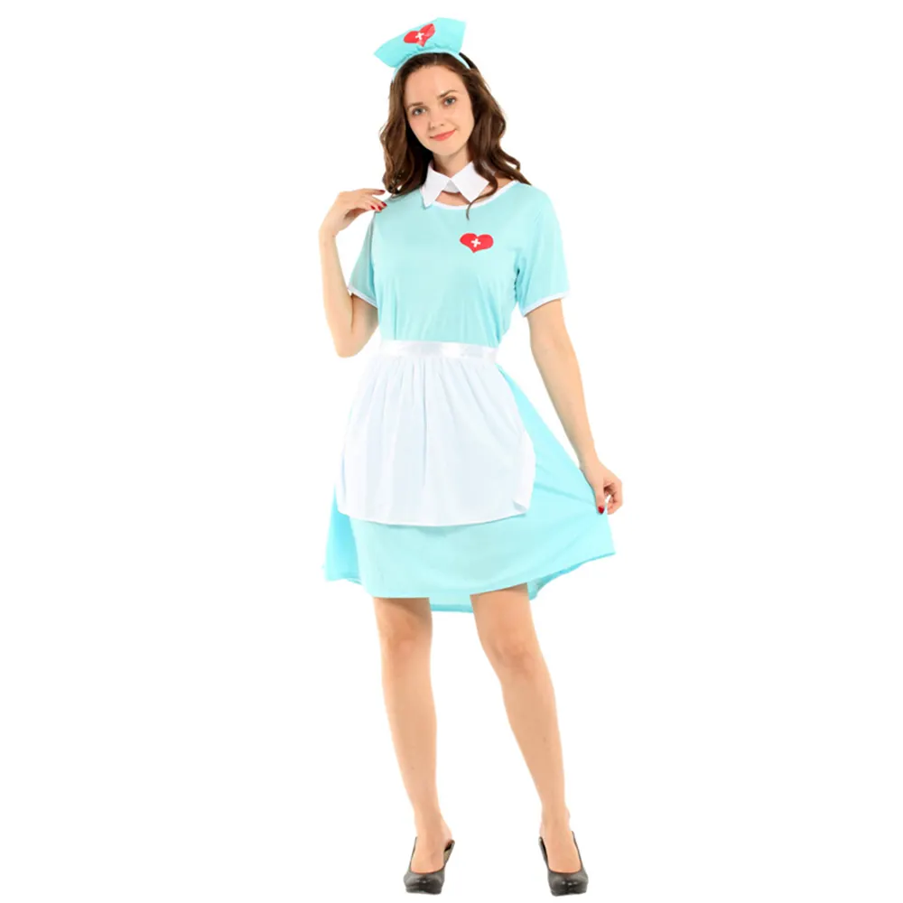 Halloween Costumes Cosplay Lingerie Dress Cute Character Adult Womens Sexy Nurse Dress