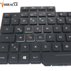 Teclado Alemán RGB Retroiluminado GR para <span class=keywords><strong>Asus</strong></span> GL503VS-EI011T Strix Scar Edition <span class=keywords><strong>GL503</strong></span> GL503VS 0KN1-3G1GE11 0KNB0-661AGE00 Nuevo - Product Image 3
