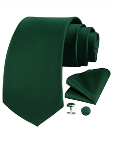 Cravates de luxe en <span class=keywords><strong>soie</strong></span> pour hommes, couleur <span class=keywords><strong>unie</strong></span>, noir, or, <span class=keywords><strong>cravate</strong></span> Paisley, boutons de manchette carrés, ensemble, <span class=keywords><strong>cravate</strong></span> de fête de mariage pour hommes - Product Image 6