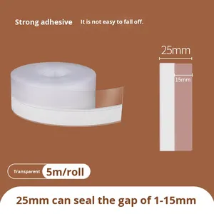 Cửa dưới niêm phong dải tự dính Acrylic ủng hộ polyester không thấm nước dày 1mm Windproof cách âm che khoảng cách niêm phong - Product Image 6