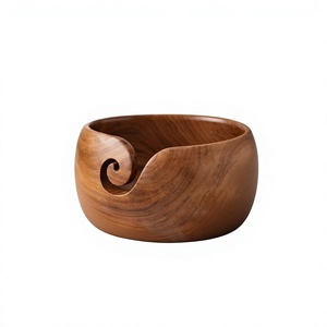 AZ ENTERPRISES Tazón de Madera para Hilos, Diseño Sencillo, Portátil, Moderno, 15 cm de Largo, 5 mm de Grosor, para Tejer a Mano, Almacenamiento Duradero para Manualidades - Product Image 3