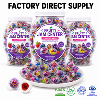 Caramelos de goma personalizados rellenos de mermelada con forma de ojo de fruta, venta al por mayor, OEM, marca privada, fabricante Halal, a granel, blandos, masticables, dulces y ácidos
