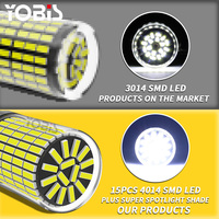 Ampoule LED OEM YOBIS 1156 1157 3157 T20 7440 7443, frein, marche arrière, clignotant 12V Canbus, accessoires d'éclairage automobile