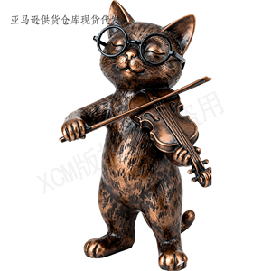 Figura de Gato Golfista con Gafas de Poliresina, Decoración de Escritorio Original para el Hogar y la Oficina, Poliresina Personalizada al por Mayor para Aficionados al Golf - Product Image 2