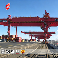 Grue portique à double poutre de 40, 50 et 60 tonnes, certifiée ISO CE, largement utilisée pour le levage de conteneurs, grue portique sur rail pour conteneurs