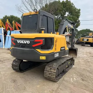 Giá tốt nhất sử dụng máy xúc máy Volvo ec55d ec60d sử dụng Nhỏ Máy xúc với giờ thấp EPA hệ thống động cơ rãnh Digger