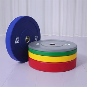 Tấm tạ cao cấp bán buôn giá gốc, trọng lượng tự do cho phòng tập tại nhà, tấm tạ cao su nhiều màu sắc - Product Image 4