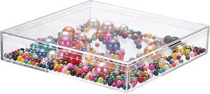 <span class=keywords><strong>Boîte</strong></span> en <span class=keywords><strong>plastique</strong></span> PS transparente 18x18x3cm, épaissie, de qualité <span class=keywords><strong>alimentaire</strong></span>, pour cadeaux, emballage de bonbons, <span class=keywords><strong>boîte</strong></span> en acrylique, unité de rangement, conteneur - Product Image 6