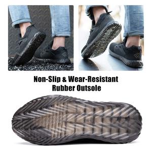 JIANKUN Chaussures de Sécurité Certifiées CE pour Hommes et Femmes, Nouveau Style Décontracté de Bureau avec Embout en Acier et Semelle Anti-Perforation, Idéales pour le Travail et la Course - Product Image 4