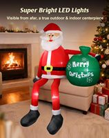 Riyuehong Gonflable de Noël Personnalisé en Polyester Écologique de 2,4 m pour Modèle X0010 – Décoration Extérieure pour Fêtes de Fin d'Année