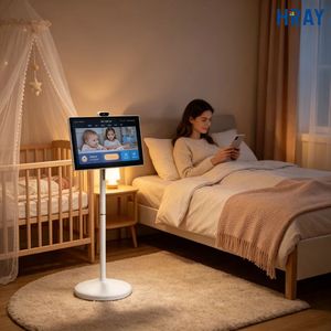 HRAY Pantalla de 32 Pulgadas con Función de Espera Vertical y Horizontal, Música Suave para Bebés, Transmisión de Audio de Canciones de Cuna, Compatible con OEM ODM - Product Image 1