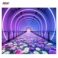 Écran LED interactif pour sol, écran de sol sensible à la pression, affichage de piste de danse, effet 3D immersif pour centre commercial, salle de réception de mariage