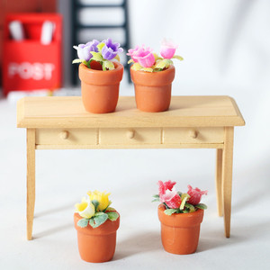 Maceta <span class=keywords><strong>de</strong></span> Porcelana <span class=keywords><strong>de</strong></span> Imitación para Casa <span class=keywords><strong>de</strong></span> Muñecas, Miniatura, Modelo Ob11, Materiales para Manualidades con Plantas - Product Image 2