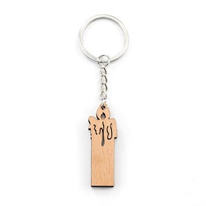 ของที่ระลึกงานฝีมือไม้พวงกุญแจไม้ของขวัญธรรมชาติไม้พวงกุญแจพวงกุญแจเทียน - Product Image 1