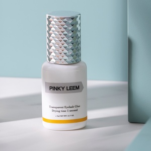 Pinky Leem Manufacturer Supplier Strong Clear Waterproof <b>Latex</b> Free Lash Glue clear Lash Extension Glue Adhesive Medical Grade - Product Image 2