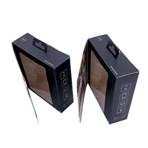 Angelol Kotak Kertas Seni Kemasan Ritel Earphone Desain Kustom untuk Kotak Paket Headphone