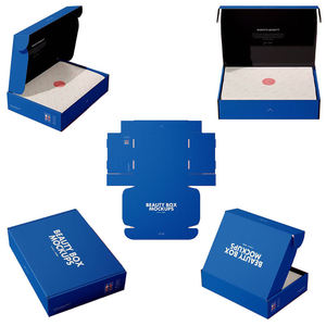 Customized logo folding corrugated cardboard <b>box</b> for mail transportation and clothing gift packaging - Product Image 2