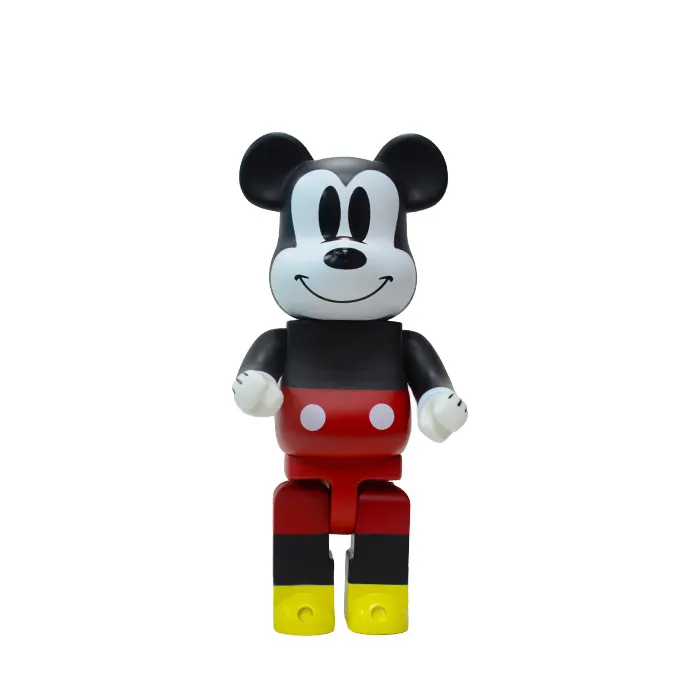 Bearbrick Violent bear Building Blocks Bear Action Figure Toys Mickey mouse Mold DIY Material Coloring Model Doll