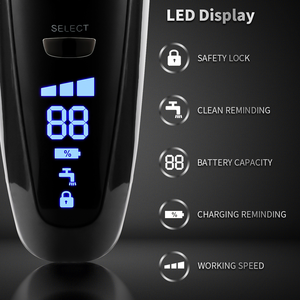 PRITECH Máquina de Afeitar Eléctrica Recargable por USB, Resistente al Agua, para Afeitado en Seco y Húmedo - Product Image 4