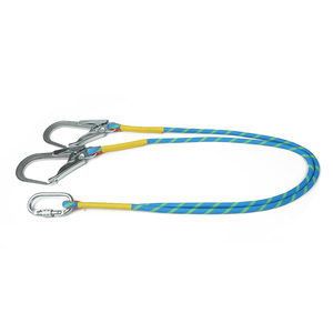 เชือกปีนเขากลางแจ้ง เชือกหนีไฟ เชือกนิรภัย โพลีเอสเตอร์ถัก ป้องกันการตก ดูดซับแรงกระแทก เชือกคล้องคู่ รับน้ำหนักได้ 100 กก. - Product Image 2