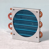 Condensateur de climatisation à ailettes en aluminium et tube en cuivre personnalisé de petite taille