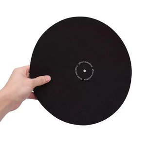 Custom Printed 12 Inch Black <strong>Turntable</strong> Anti <strong>slip</strong> Felt Slipmat Felt <strong>Turntable</strong> <strong>Mats</strong> - Product Image 3