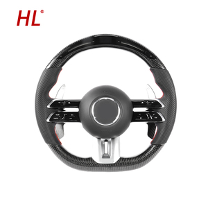 Pour Mercedes Benz W206 W205 W204 W222 W223 W213 W177 W463 <span class=keywords><strong>AMG</strong></span> GT GLE63 SL63 G63 <span class=keywords><strong>A45</strong></span> C63 E63 LED <span class=keywords><strong>Volant</strong></span> en fibre de carbone - Product Image 3