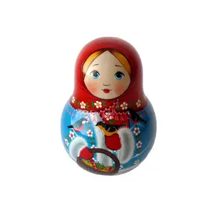 Poupée de gobelet russe pour filles, décoration personnalisée, en résine, poupées russes matryoshka, jouet cadeau artisanal, vente en gros - Product Image 1